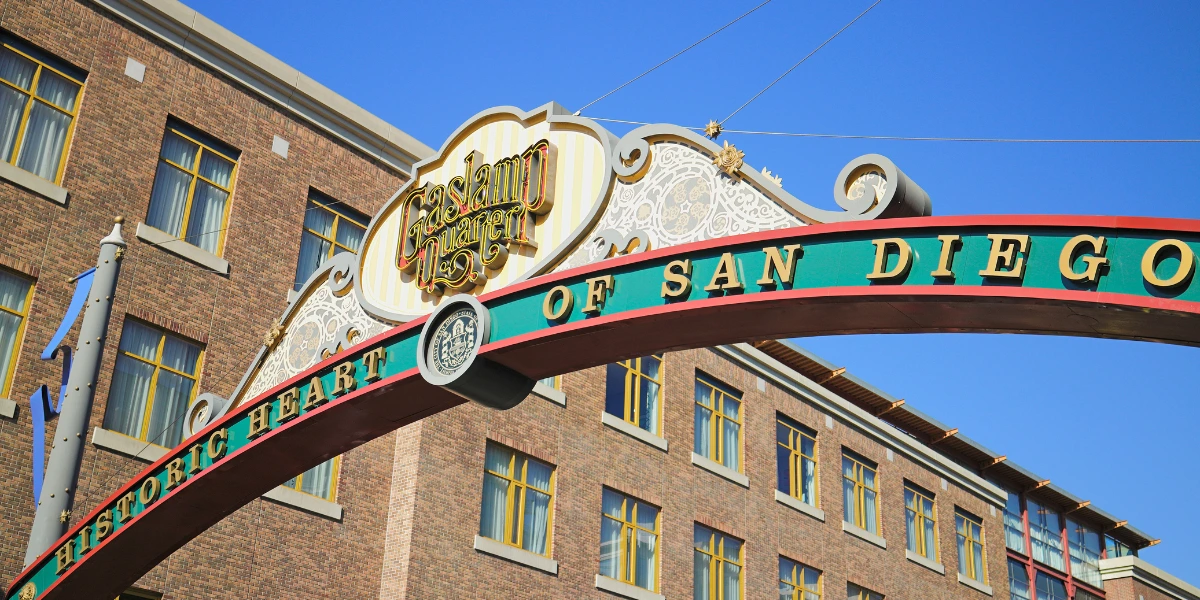 Gaslamp Quarter in San Diego, CA